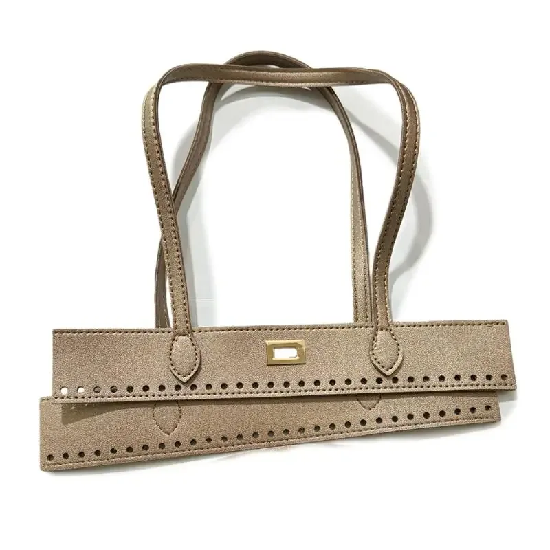 poignée de remplacement en pu tressé pour accessoires de fabrication de sacs à main diy, poignée robuste pour projets de sacs fourre-tout