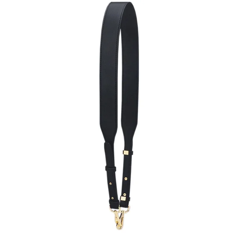 sac en cuir pu de 4cm de large, sac à bandoulière multicolore noir réglable, sangle en cuir, accessoire de sac de haute qualité