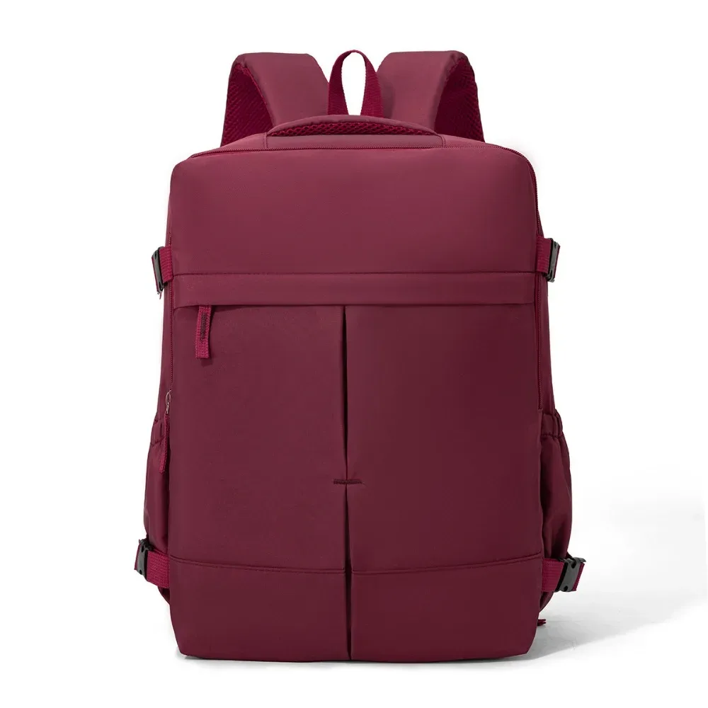 sac à dos de voyage grande capacité, ouverture à clapet, léger, avec sangles de compression latérales, compartiment séparé pour ordinateur portable