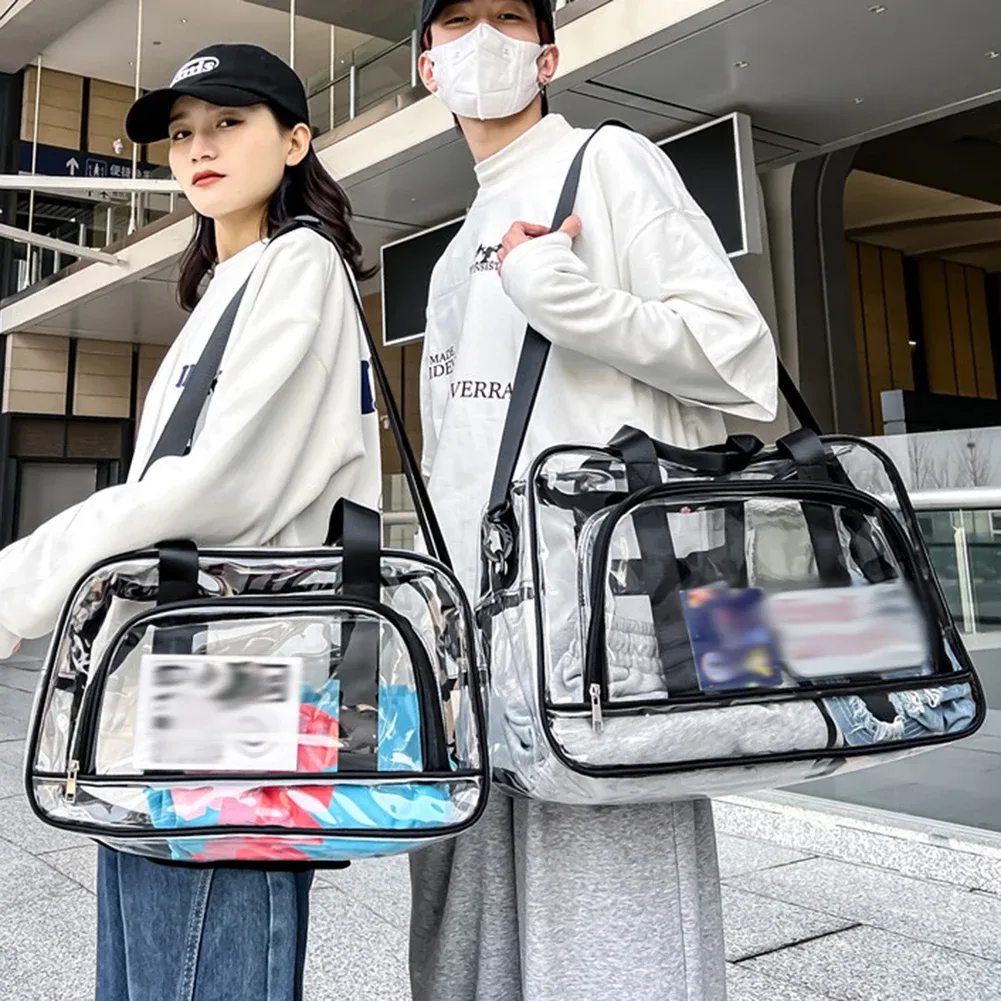 sacs à main de créateur de luxe pour femmes, sac à main transparent, sac d'entraînement en pvc, sac polochon de voyage, sacs à bandoulière étanches