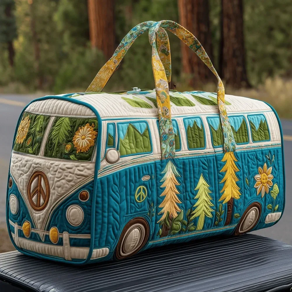 sac de sport matelassé pliable de haute qualité, imprimé floral, sac de voyage souple grande capacité, grand sac de camping 3d