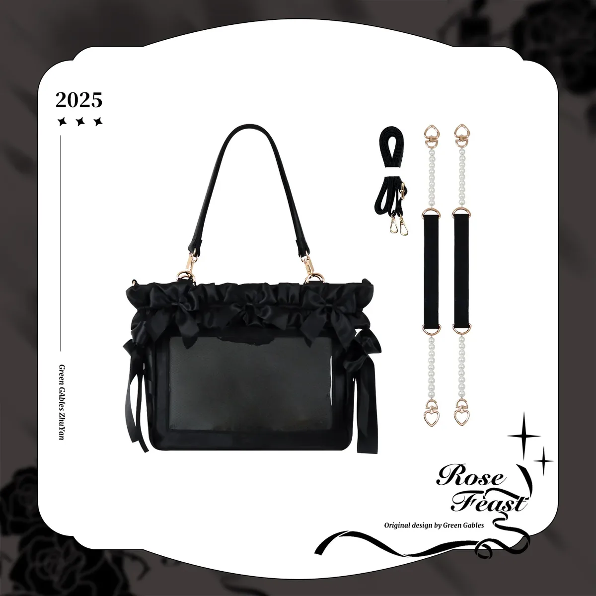 sac de douleur original avec nœud en satin doux, grande capacité, sac à bandoulière pour ordinateur portable de 14 pouces, fourre-tout avec chaîne de perles pour filles et femmes