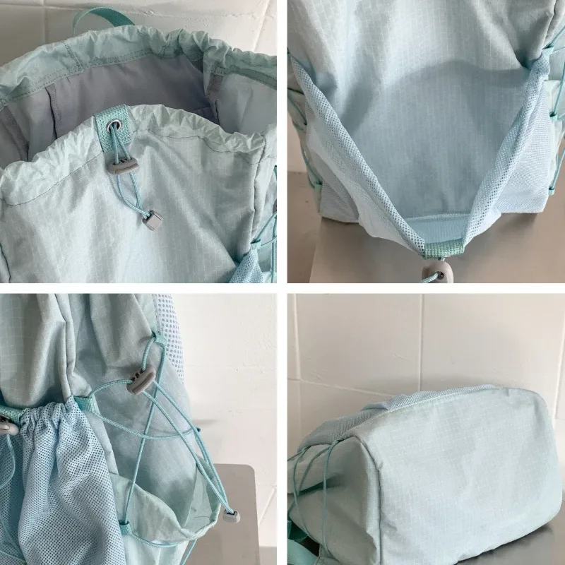 sacs à dos légers à cordon de serrage pour hommes et femmes, sacs de randonnée en plein air, sacs de voyage, sacs à dos décontractés simples pour étudiants