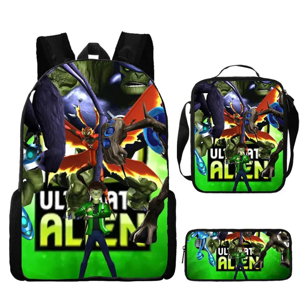 sac à dos hacker pour adolescents ben 10, sac à dos pour étudiants, sac à dos de dessin animé, sac à bandoulière pour stylos