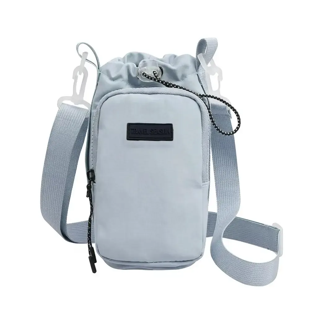 porte-bouteille d'eau unisexe avec sangle, sac de transport de bouteille d'eau isolant avec poche pour téléphone, sac à bandoulière pour bouteille d'eau