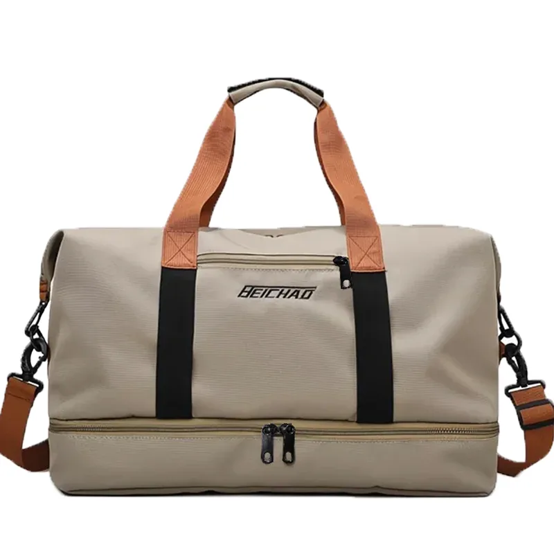 sac de voyage portable de grande capacité, pochette de rangement imperméable en oxford pour la natation, les courts séjours, les voyages d'affaires, bagages légers
