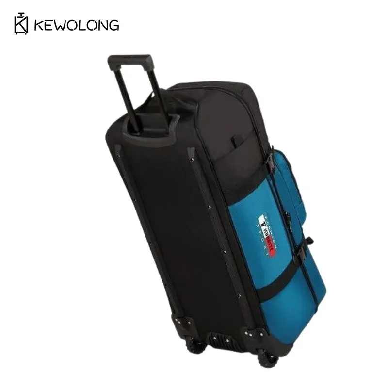 sac de matériel roulant étanche-sac à dos à roulettes de grande capacité 90l avec sangle de traction, polochon robuste pour équipement de camping