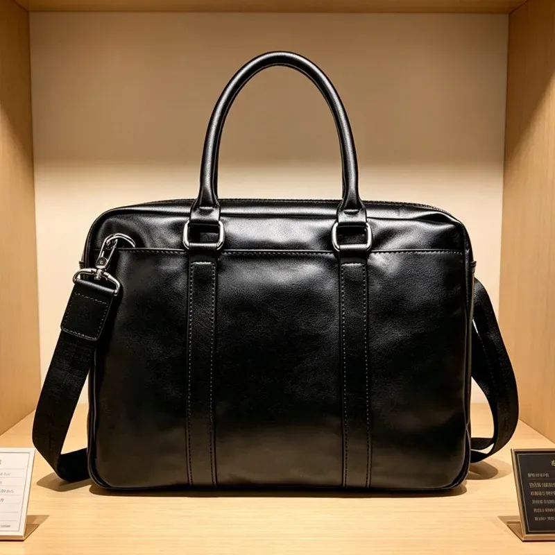 porte-documents d'affaires de luxe pour hommes, sacoche pour ordinateur portable, sac à main de grande capacité, sacs à bandoulière multifonctions pour hommes