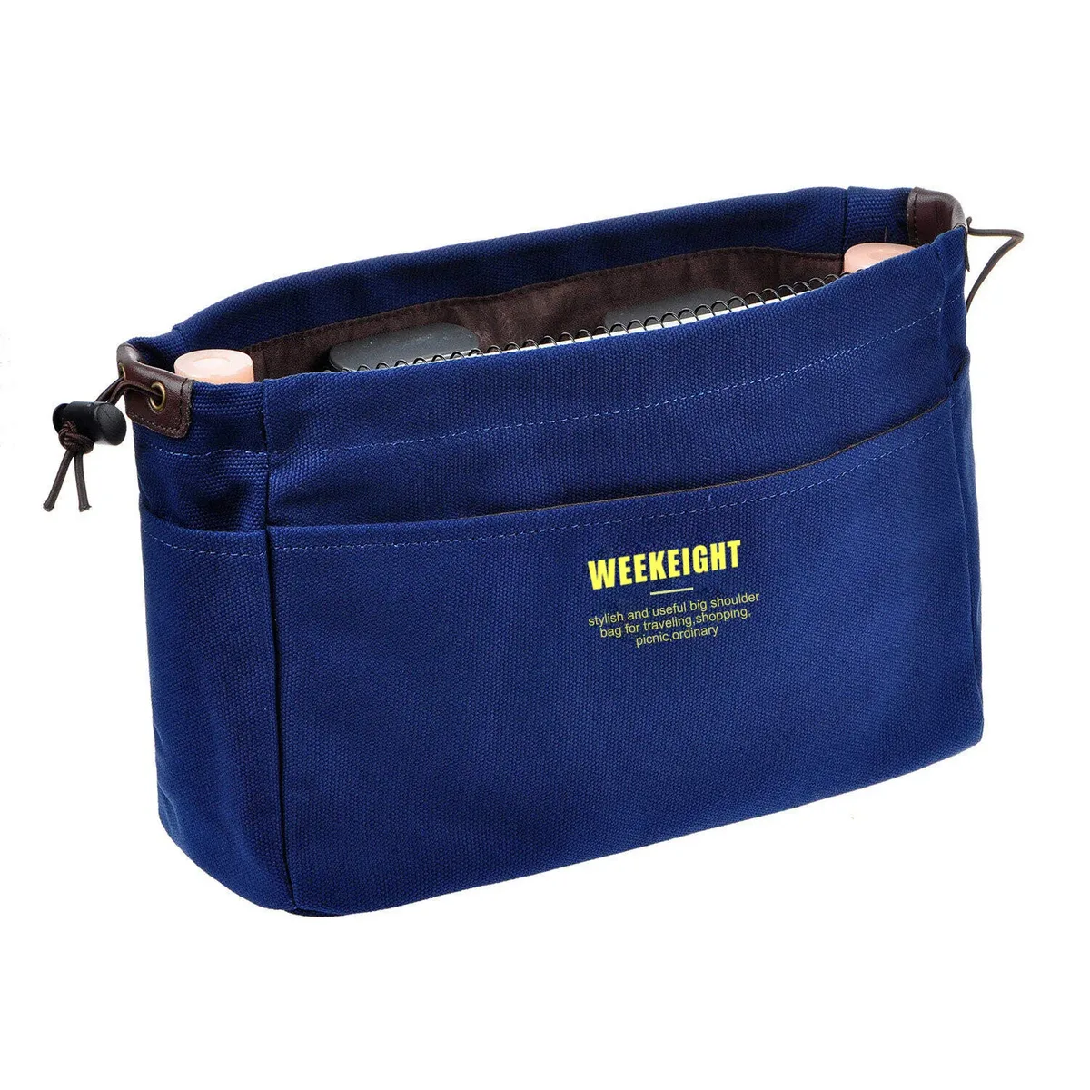 organisateurs de sacs à main en toile, sac de rangement robuste avec fermeture éclair (2 tailles)