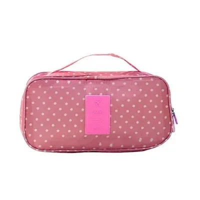 sac de rangement de voyage étanche multi-compartiments pour sous-vêtements, étui portable pour soutien-gorge et chaussettes, pochette de lingerie multi-imprimés pour femmes