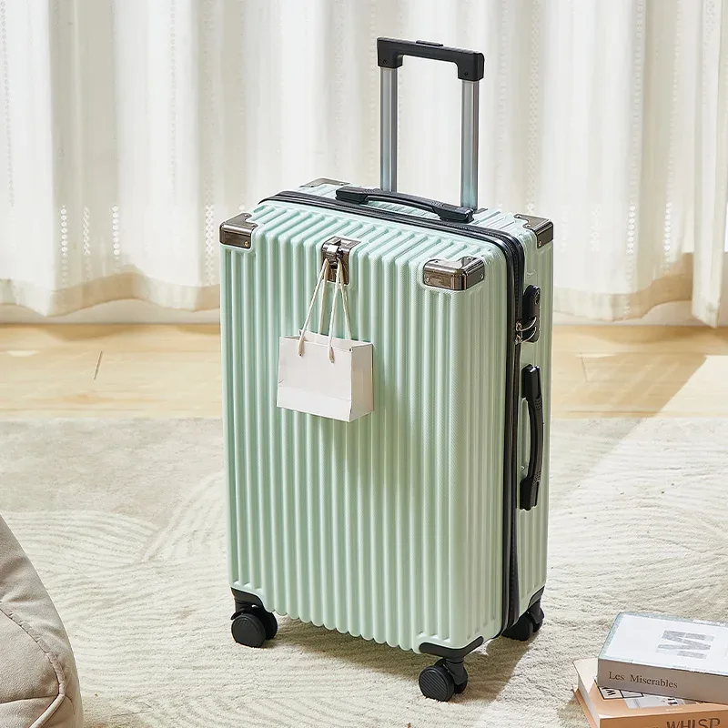 valise à roulettes moderne personnalisée, grand bagage pc abs de 20/22/24/26/28 pouces avec serrure à combinaison, valise de prix de gros