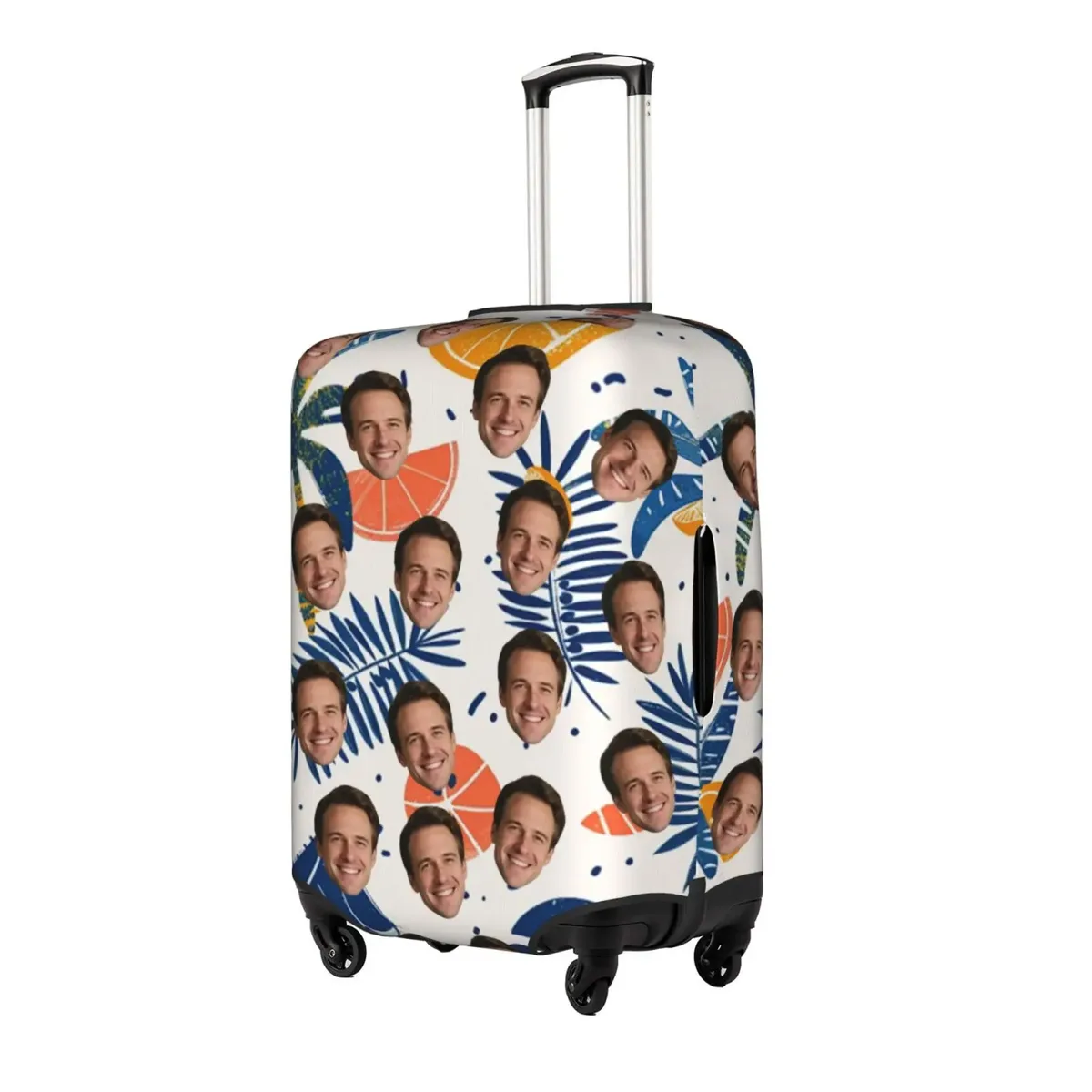 housse de bagage personnalisée avec logo, élastique, votre design ici, housse de protection pour valise de voyage, convient aux valises de 18 à 32 pouces
