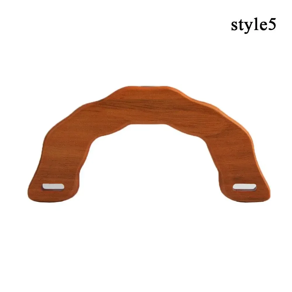 sac fourre-tout de remplacement en forme de d, sangles de sac à main, poignées amovibles, accessoires de sac en bois, poignée décroissante, bricolage