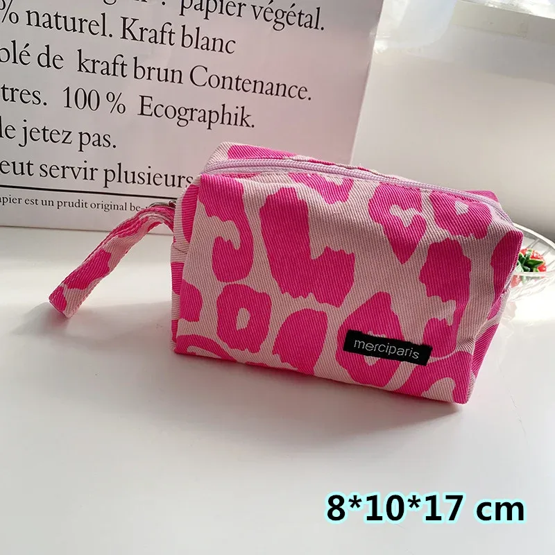 trousse de maquillage de voyage à carreaux, sac de rangement cosmétique, sacs à main pour femmes, portefeuille, étuis à crayons scolaires mignons, sacs en poudre, mode coréenne