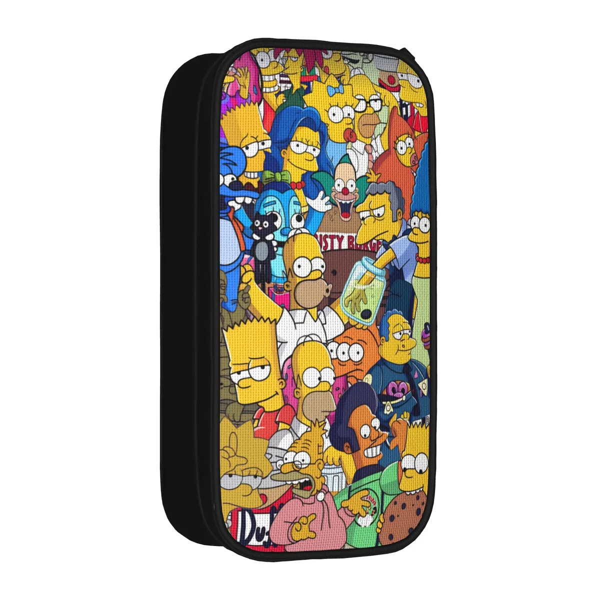trousse à crayons cool, motif famille simpson, boîte à crayons amusante, trousse scolaire pour garçons et filles, fermeture éclair, papeterie scolaire graphique