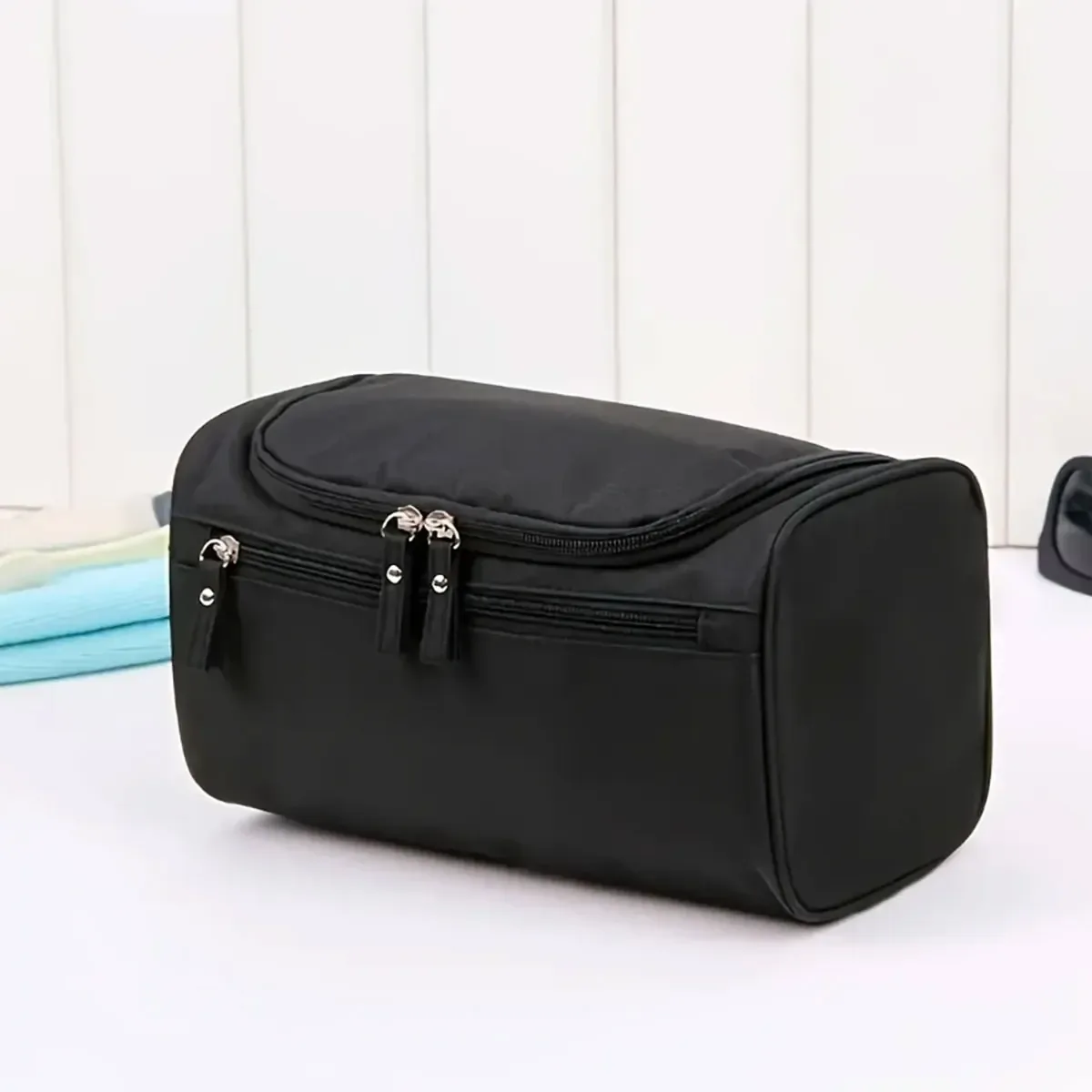 sac de rangement de toilette cosmétique de grande capacité, trousse de maquillage paresseuse multifonctionnelle pour voyage et usage quotidien