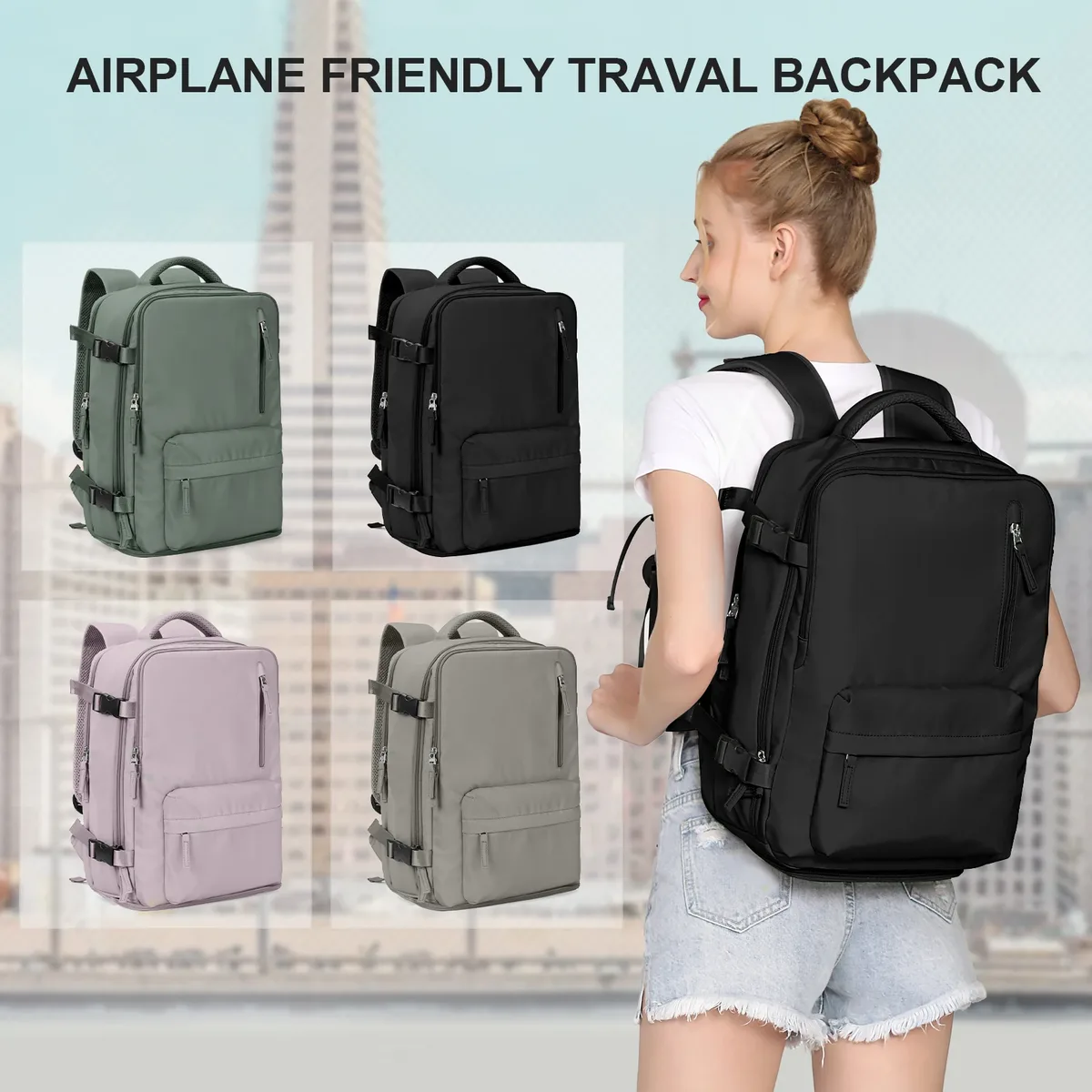sac à dos de voyage pour femme et homme, cabine, avion, wizzair, bagage à main, sac à dos pour ordinateur portable, 40x30x20