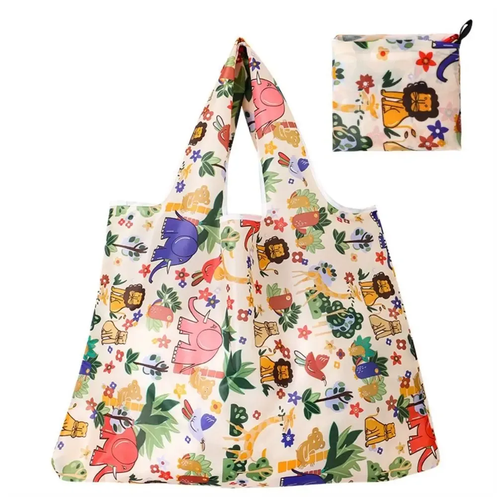 sac de courses pliable de grande capacité, plusieurs styles, fourre-tout de recyclage léger et lavable, sac de rangement portable écologique