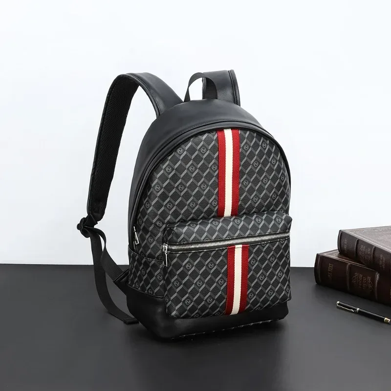 sac à dos de mode hommes lettre imprimée sacs à dos pour hommes de luxe rayé 13 pouces sac à dos pour ordinateur portable grande capacité sacs de voyage imperméables