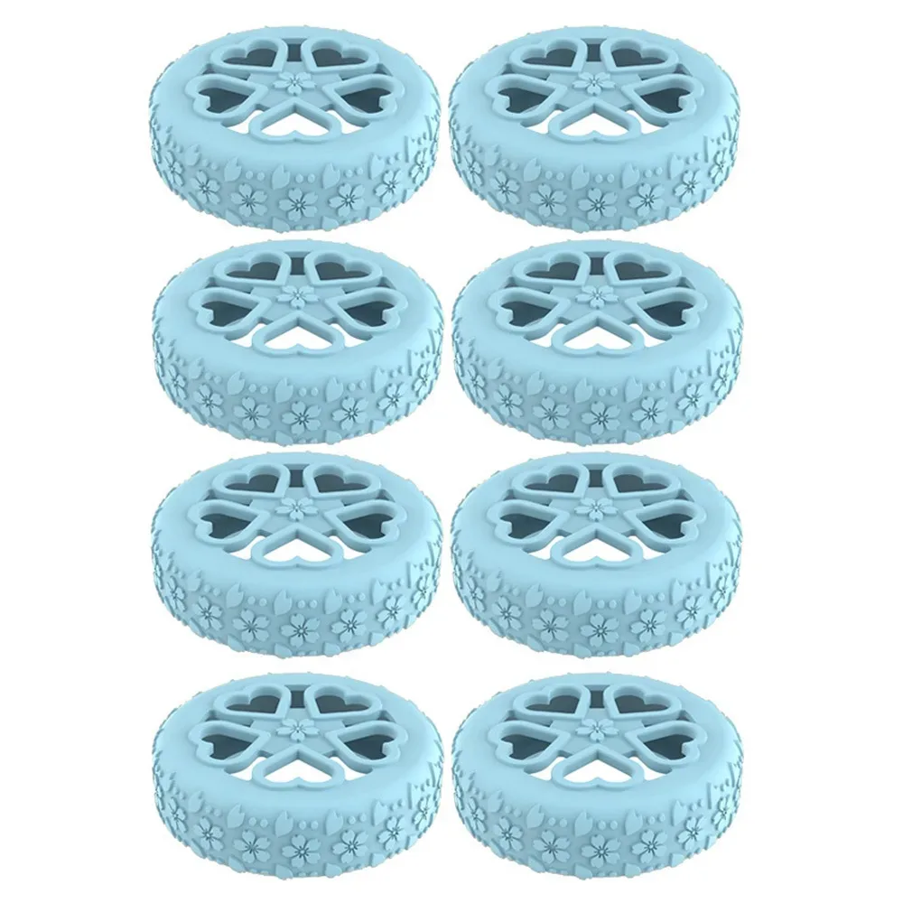 8 pièces de protections antidérapantes en silicone pour roues de bagages, réduisant le bruit, anneaux de protection pour roues de valises, absorption des chocs