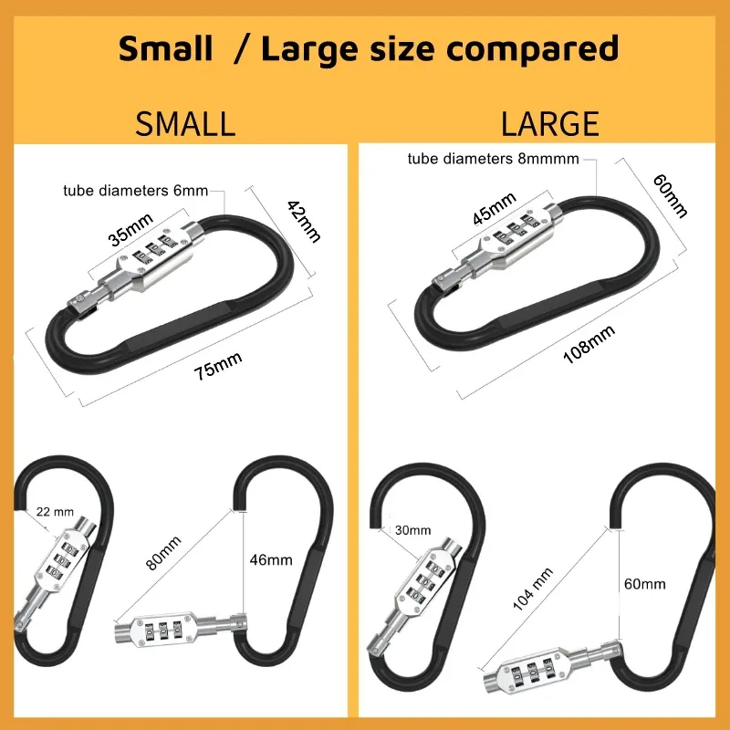 cadenas à code avec cadran à 3 chiffres, serrure à fermeture éclair pour bagages, sac à dos, sac à main, valise, meloutdoor, optimiste, durable
