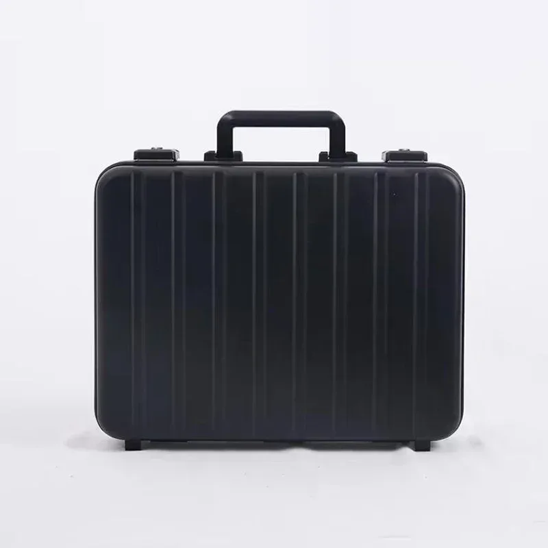 100% nouvelle mallette en aluminium boîte à outils étui pour ordinateur portable boîte d'affaires pour ordinateur portable avec serrure