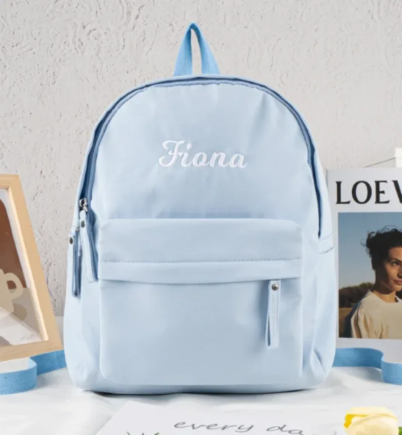 Sac à dos personnalisé pour enfant, sacs d'école avec nom brodé, sac de livre pour enfants, sac à dos pour étudiants, sac à couches pour tout-petits, cadeaux