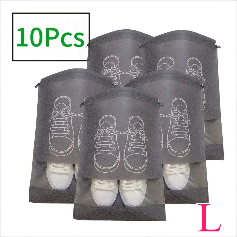 sacs de rangement pour chaussures, 1 à 30 pièces, sacs anti-poussière non tissés, sacs de voyage portables pour chaussures, pochettes de rangement pour chaussures