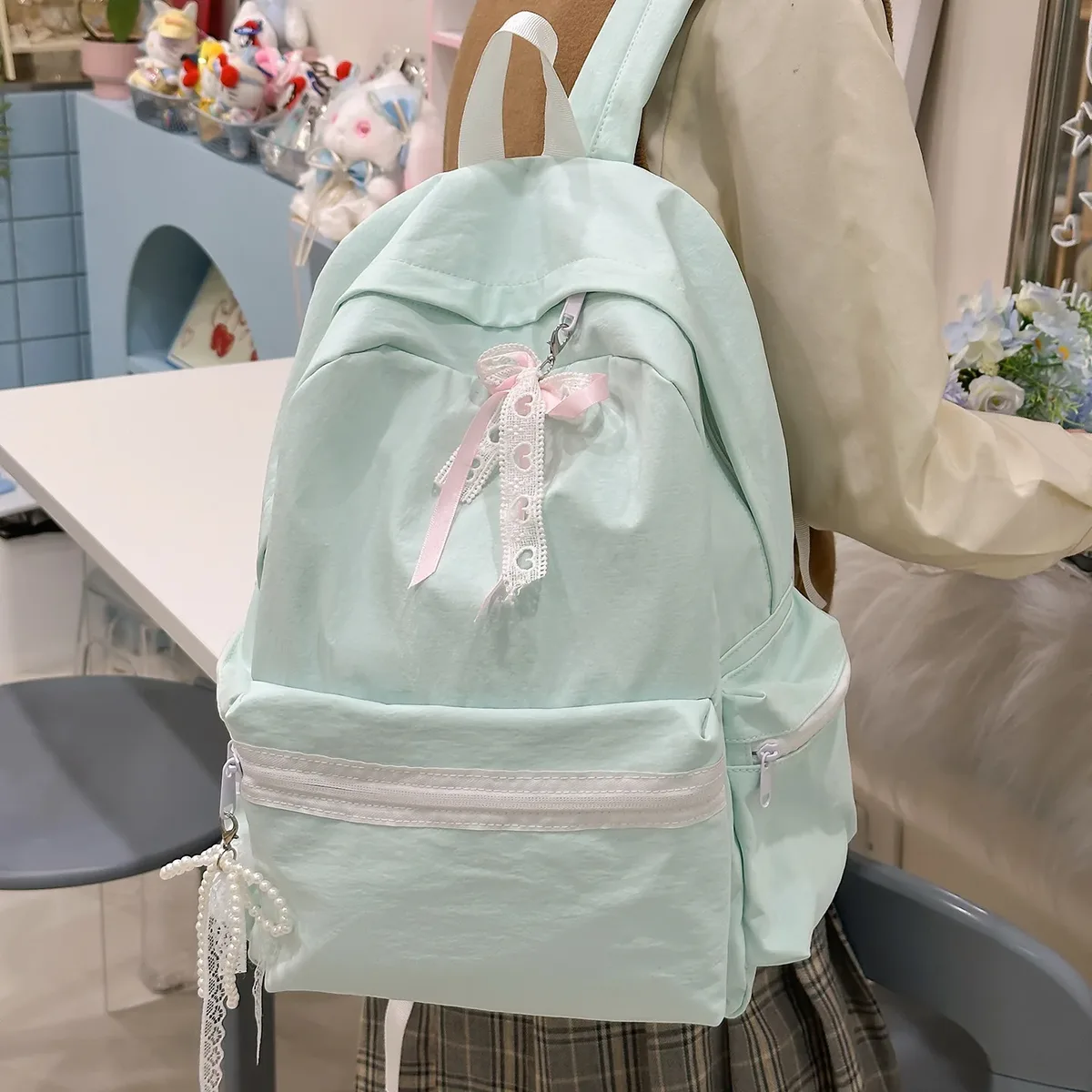 nouveau sac à dos japonais de grande capacité, couleur unie, pour lycéens et étudiants, sac pour ordinateur de 14 pouces, sac à dos polyvalent