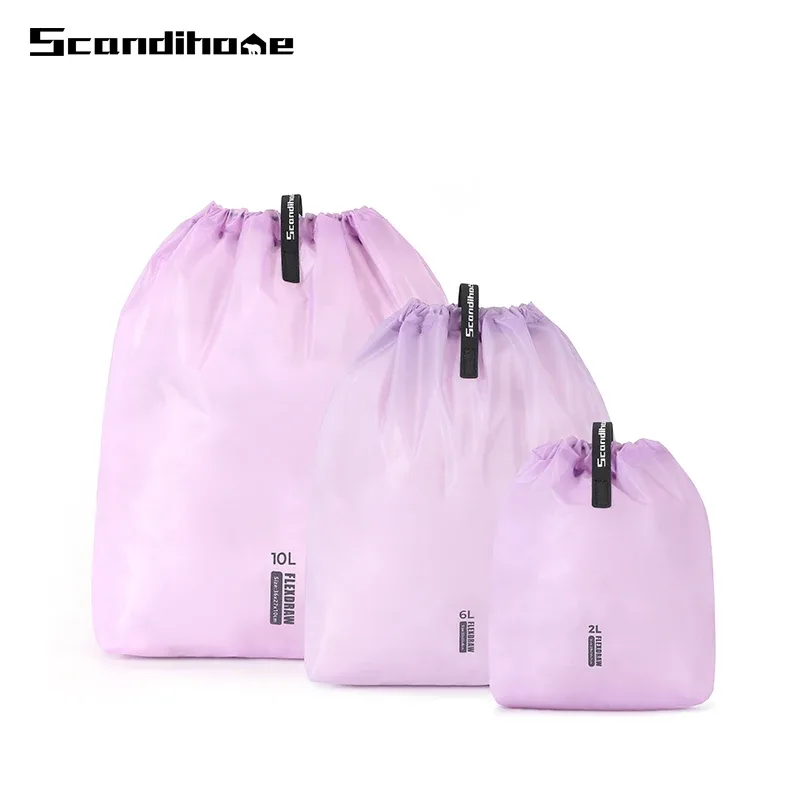 sac de rangement étanche de grande capacité pour vêtements, pochette de rangement de voyage avec plusieurs poches pour la randonnée en plein air et le camping