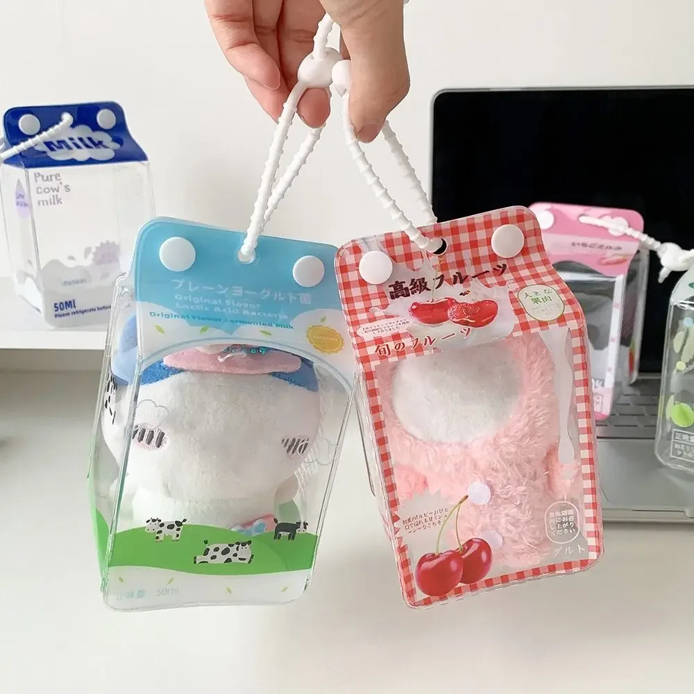 sac de présentation pour poupée en pvc, pochette de rangement pour poupée de 10 cm avec cordon, étui de protection transparent pour poupée, sac de rangement pour badges, voyage en extérieur