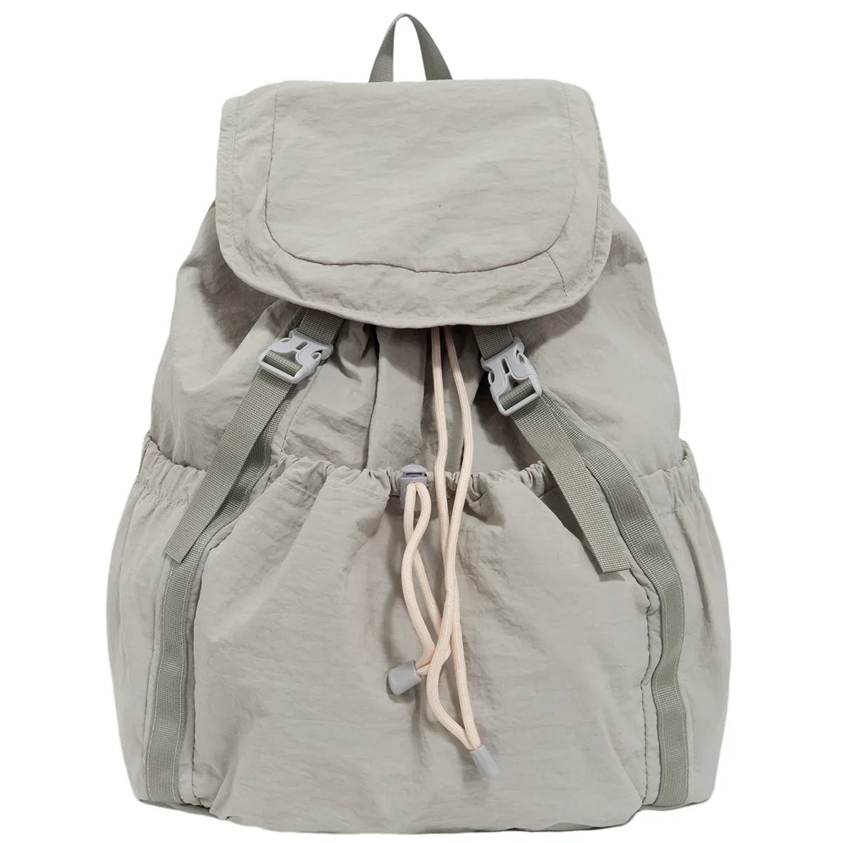 sac à dos décontracté à cordon de serrage pour femmes, sac à dos plissé léger de grande capacité pour les voyages en plein air, 2025