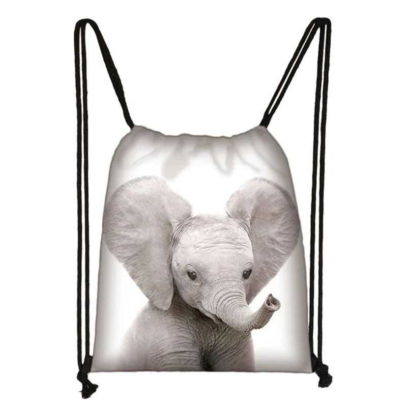 sac à cordon de serrage mignon animal koala femmes hommes mode sac de rangement panda/zèbre fille voyage loisirs sac à dos pliable