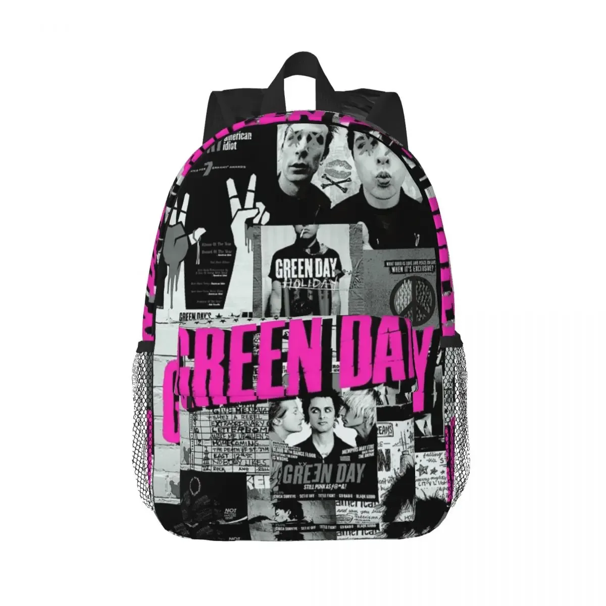 green day rock band tour sac à dos étudiant garçons filles bookbag enfants sac d'école ordinateur portable sacs à bandoulière pour hommes femmes