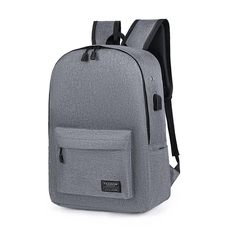 sac à dos unisexe grande capacité, sac à bandoulière décontracté pour voyage, en tissu oxford, style urbain simple, respirant, capacité pour ordinateur portable 15 pouces