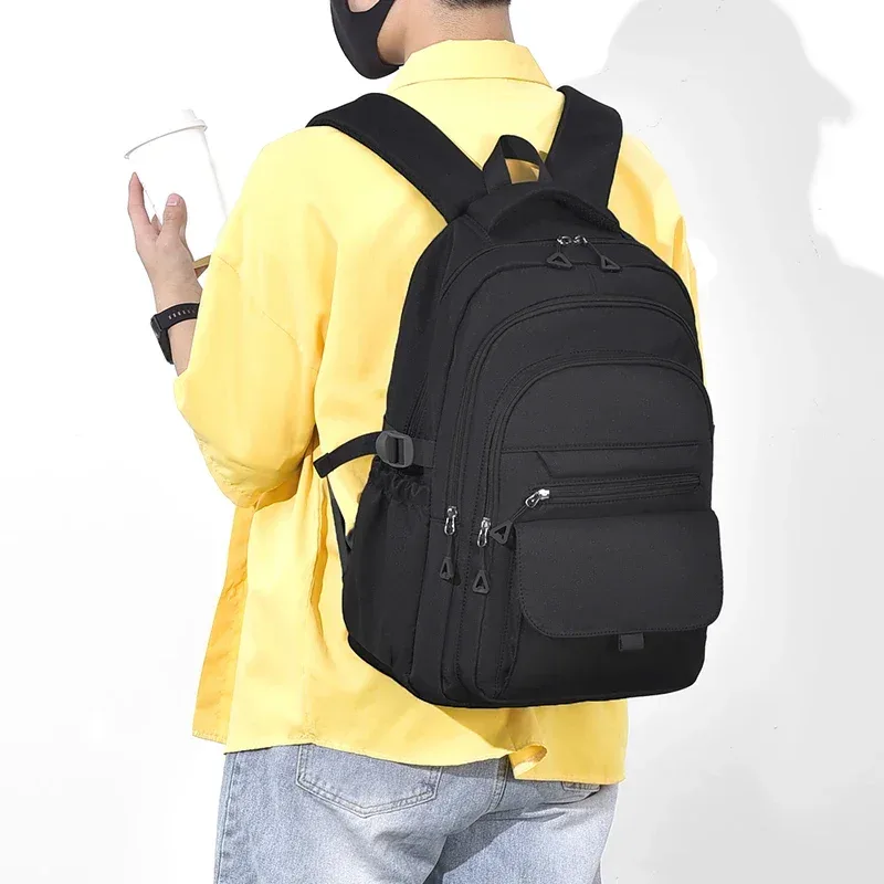 sac à dos multi-couches imperméable et élégant en tissu oxford, grande capacité, simple, pour les trajets quotidiens et les étudiants