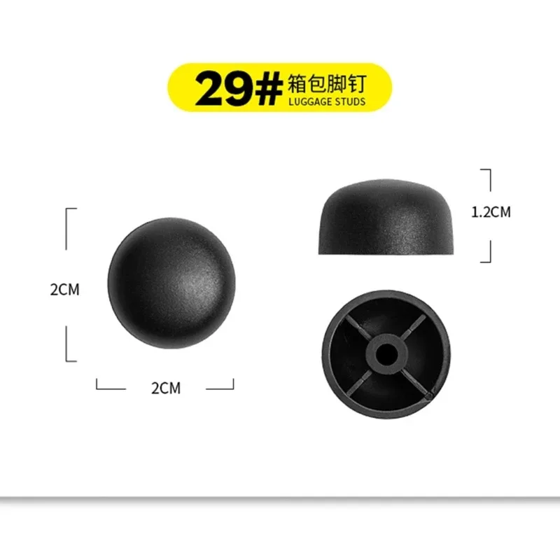 coussinets de pieds pour bagages, pièce de rechange pour valise astronomique, accessoires, 2 pièces