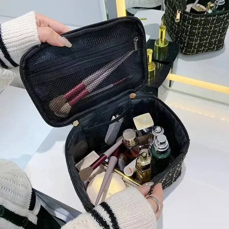 trousse à cosmétiques pour femmes, grande capacité, inspirée par instagram, nouveau style coréen, organisateur de toilette portable