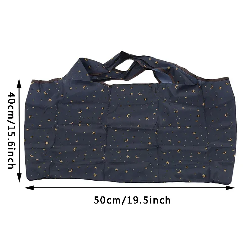 sac de courses pliable épais, grande capacité, réutilisable, sac d'épicerie écologique, sac à bandoulière imperméable pour supermarché