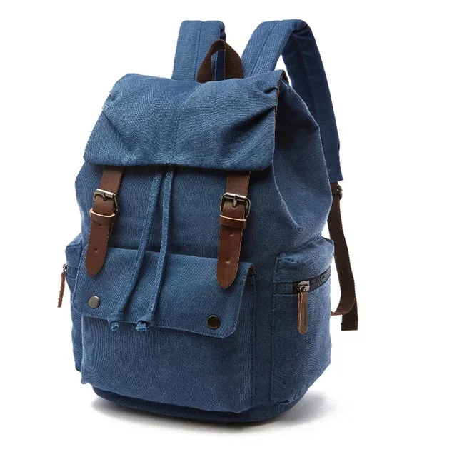 sac à dos en toile vintage pour ordinateur portable pour hommes et femmes, sacs à dos de voyage, antivol, école, mode