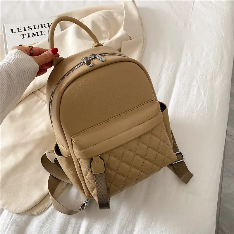sac à dos en pu pour femmes, sac à dos léger personnalisé avec nom brodé, cadeau d'anniversaire pour fille, sacs à dos en cuir