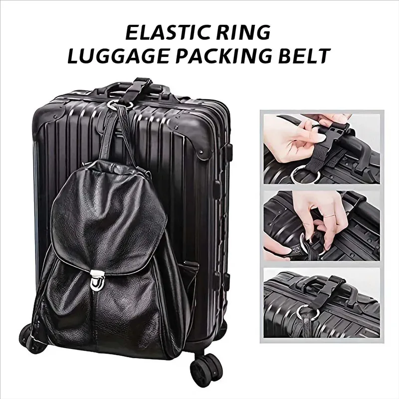 bagages de voyage légers et portables avec sangles fixes, sacs à dos, sangles externes, sacs extensibles à boucles, sangles de bagages