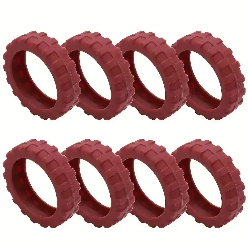 housse de roue de bagage en caoutchouc épais, manchon de protection, roue universelle résistante à l'usure, housse en silicone pour valise de voyage