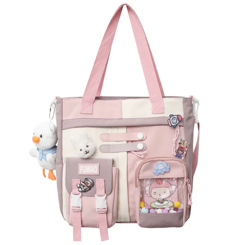 sacs à main pour étudiants, cartable japonais coloré de grande capacité pour filles, sacs à livres respirants et imperméables pour adolescentes