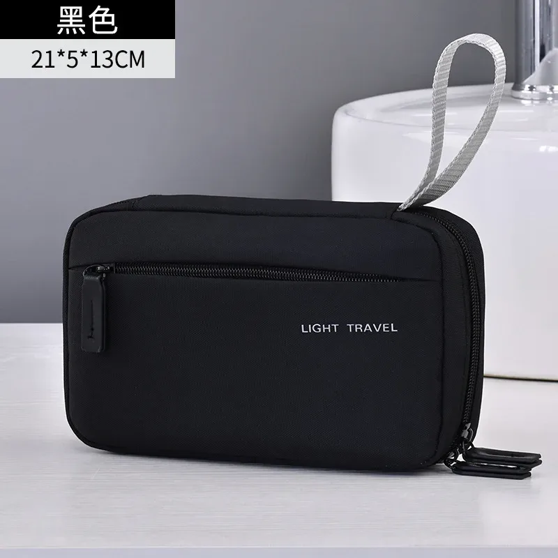 nouvelle trousse de toilette portable, ensemble de 3 pièces, essentiel pour les voyages, trousse de maquillage multifonctionnelle pour hommes, organisateur de cosmétiques, sac de rangement étanche
