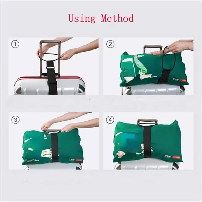 sangle de fixation élastique pour valise de voyage, sangle de fixation polyvalente pour sac à dos, bande de fixation extensible réglable pour éviter le déplacement des effets personnels