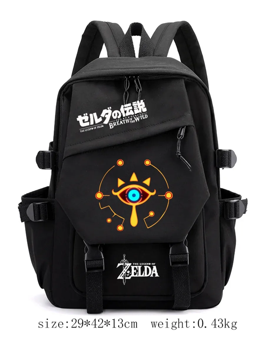 Sac à dos étudiant The Legend of Zelda, sac à bandoulière décontracté pour l'extérieur, sac à dos tendance personnalisé grande capacité Mochilas