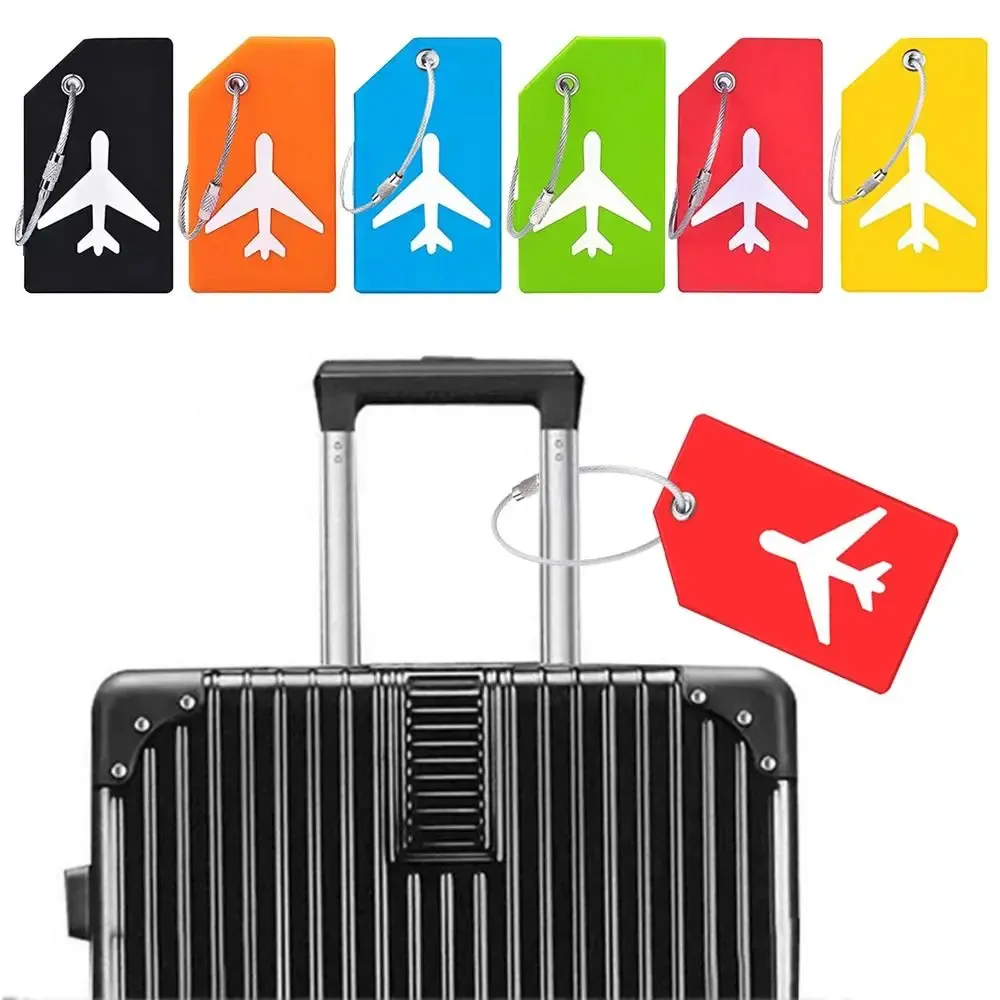 étiquette de bagage personnalisée en silicone pour homme, carte d'embarquement, sangles de valise souples, 6 c