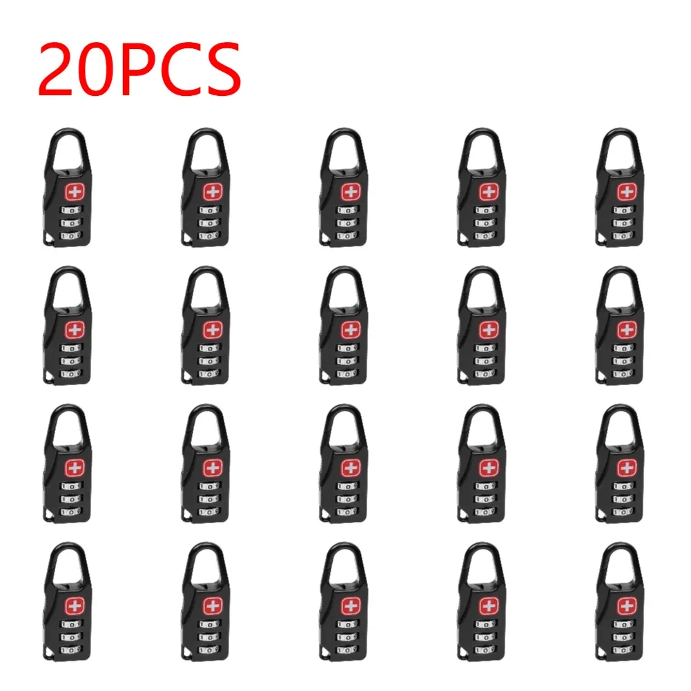 mini serrure à glissière pour sac à dos de voyage, sac à main extérieur, antivol portable, serrure à numéro blocode, accessoires