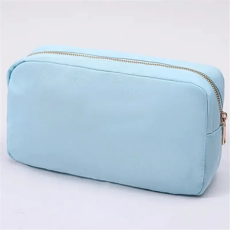 s /m/l/xl 17 couleurs pochette en nylon maquillage sac cosmétique fermeture éclair articles de toilette organisateur sac pour femmes filles voyage cadeau pochette de maquillage